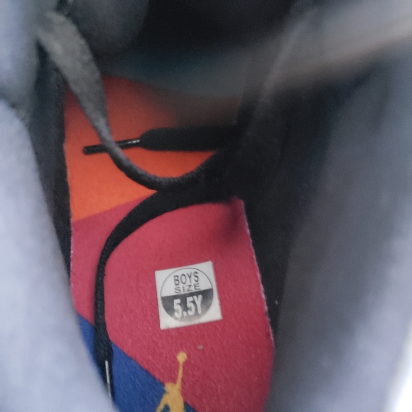 Nike Jordan 1 Mid Nylon Black Anthracite Size 5.5 NWOT - Picture 7 of 8